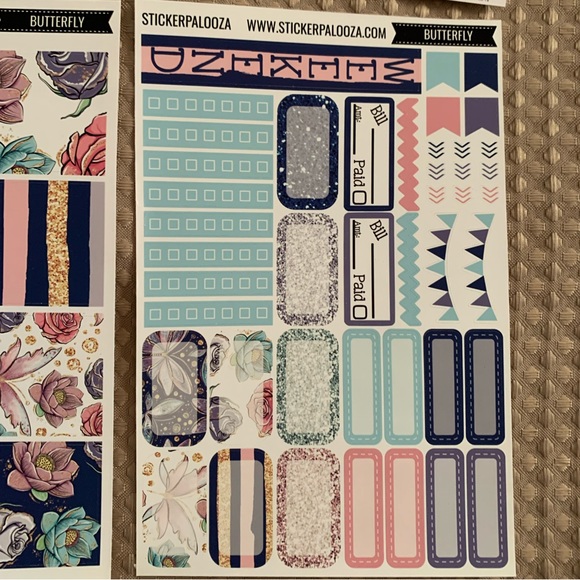 Stickerpalooza butterfly planner sticker set, NWT, - Picture 5 of 12